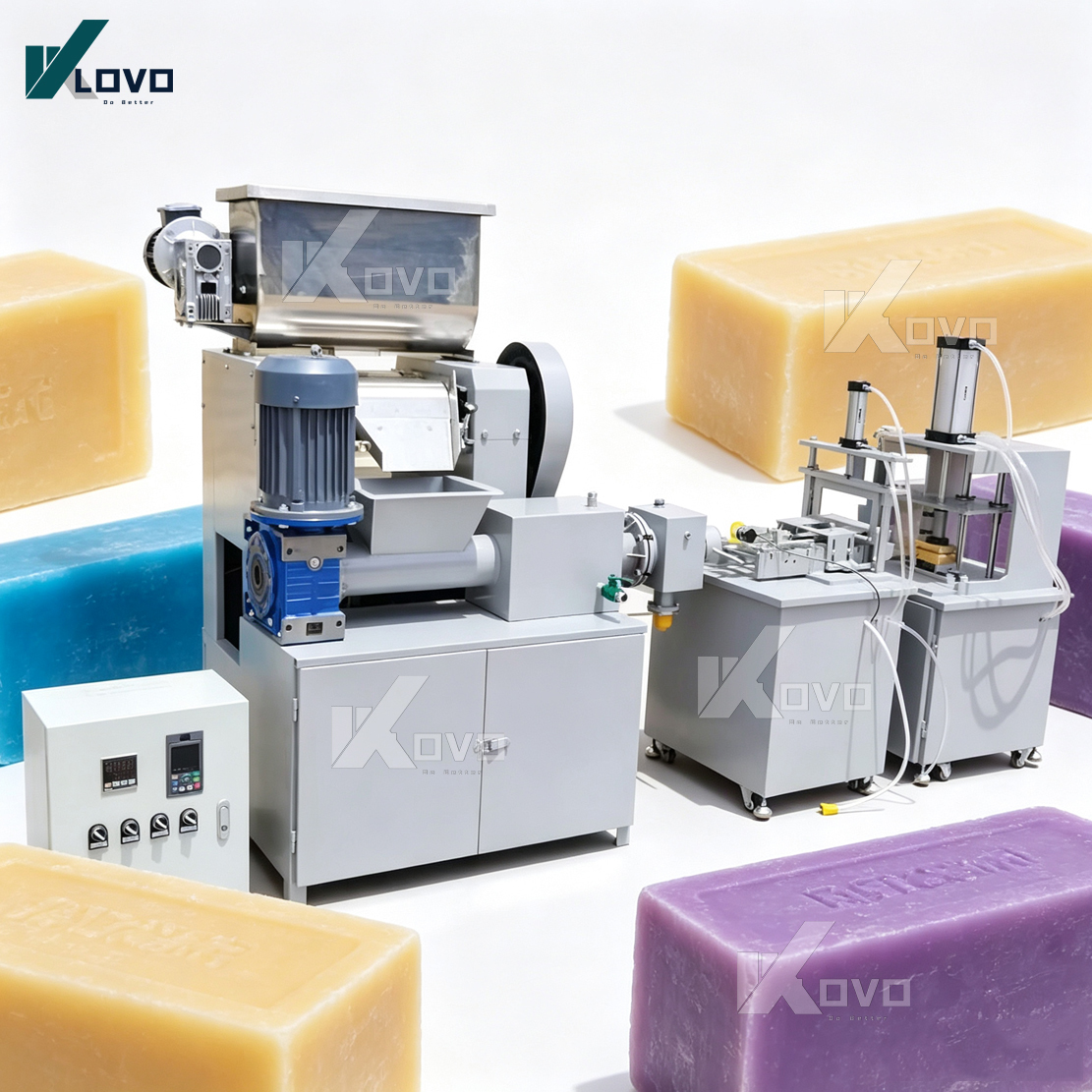 Semi Automatic Small Soap Machine with Three Roll Mill Functions for Laundry Soap Bath Soap Small Batch Production