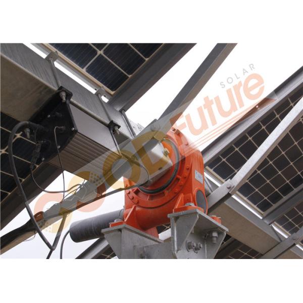 Отслежыватель PV оси 500KW 2P горизонтальный одиночный шнурует приведенный в действие