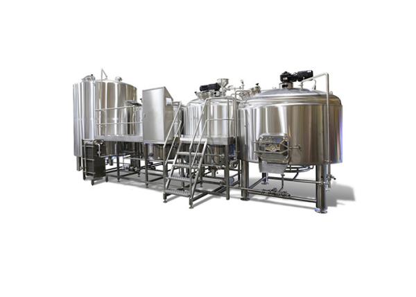 Customized 4 Vessel Brewhouse Stainless Steel Material 316 For Various Beer Brewery
