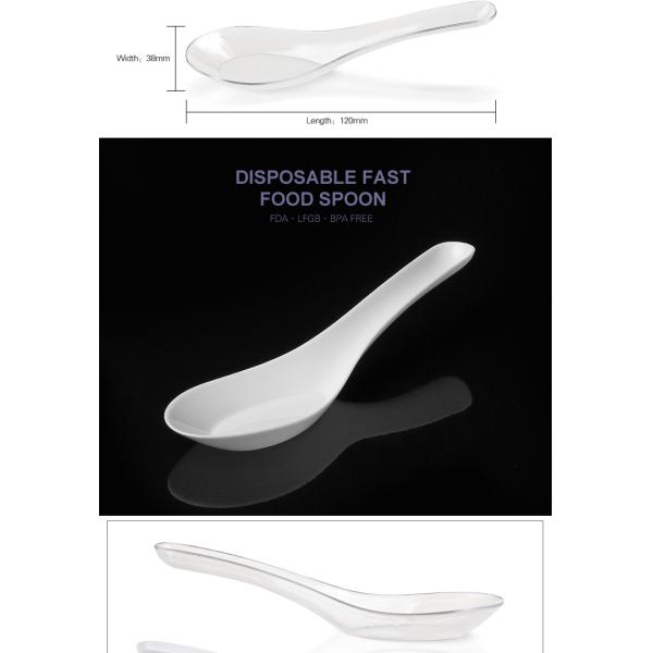 Eco-friendly high quality modern disposable plastic spoon  for using
