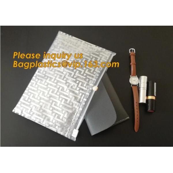 Cosmetic Pink Slider Padded Bag/Holographic Zip lockk Bag With Bubble,Holographic Metallic Zipper Bubble Bag/Slider Padded