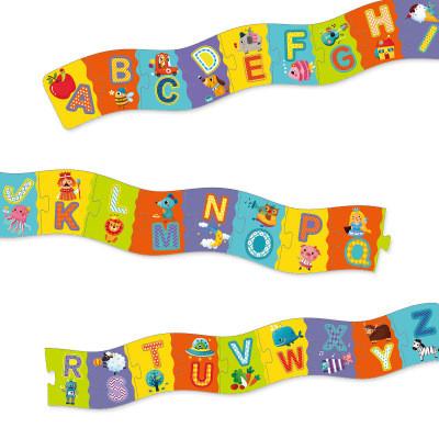 Colorful Picture Alphabet Floor Custom Jigsaw Puzzles Printing Service