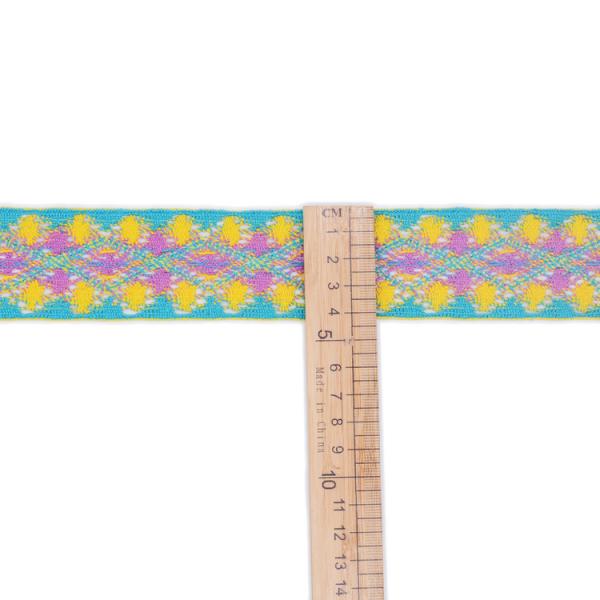 Отделка шнурка хлопка 20KJ29 красочная заплетая 4cm