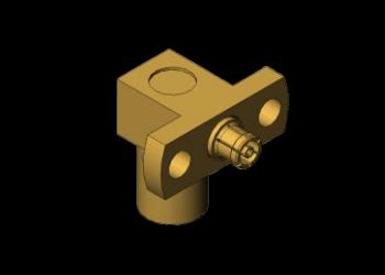 50Ω Right Angle SMP Male to SSMP (SMPM) Female RF Coaxial Adapter 40GHz 170V