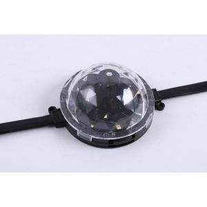 80mm RGB DC24V Pixel Point Light DMX512 IP67 Waterproof 120° Beam Angle UV Resistant