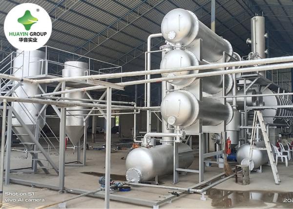 10 Ton Waste Plastic To Fuel Machine Huayin Plastic To Petrol Machine