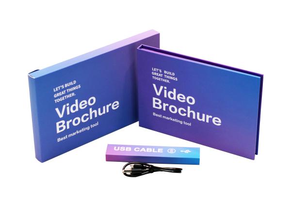 7 Inch LCD Media Player Brand Video Mailer Invitation Card For Business Marketing
