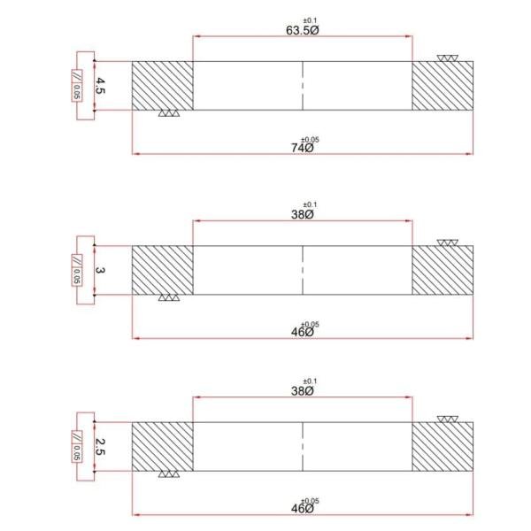 Durable Industrial Tool Mechanical Wear Part Tungsten Carbide Seal Rings