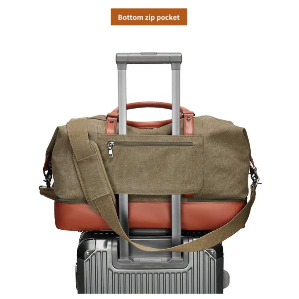 Водоохранный винтажный сверхбольшой холстовный сумка OEM/ODM