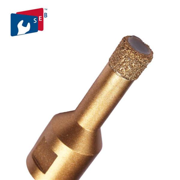Durable Stone Core Drill Bits , Diamond Hole Saw Drill Bit Used For Angle Grinder