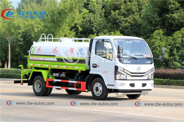 Dongfeng 4*2 5m3 Caminhão Bowser Água Transporte Aquático Caminhão Aspersor Rodoviário