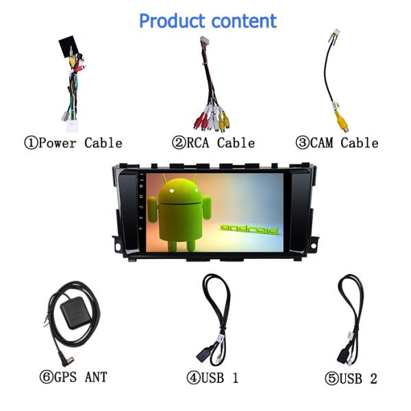 Teana 2012-2016 Nissan Altima Touch Screen Radio 9 Inch 2 Din GPS WIFI