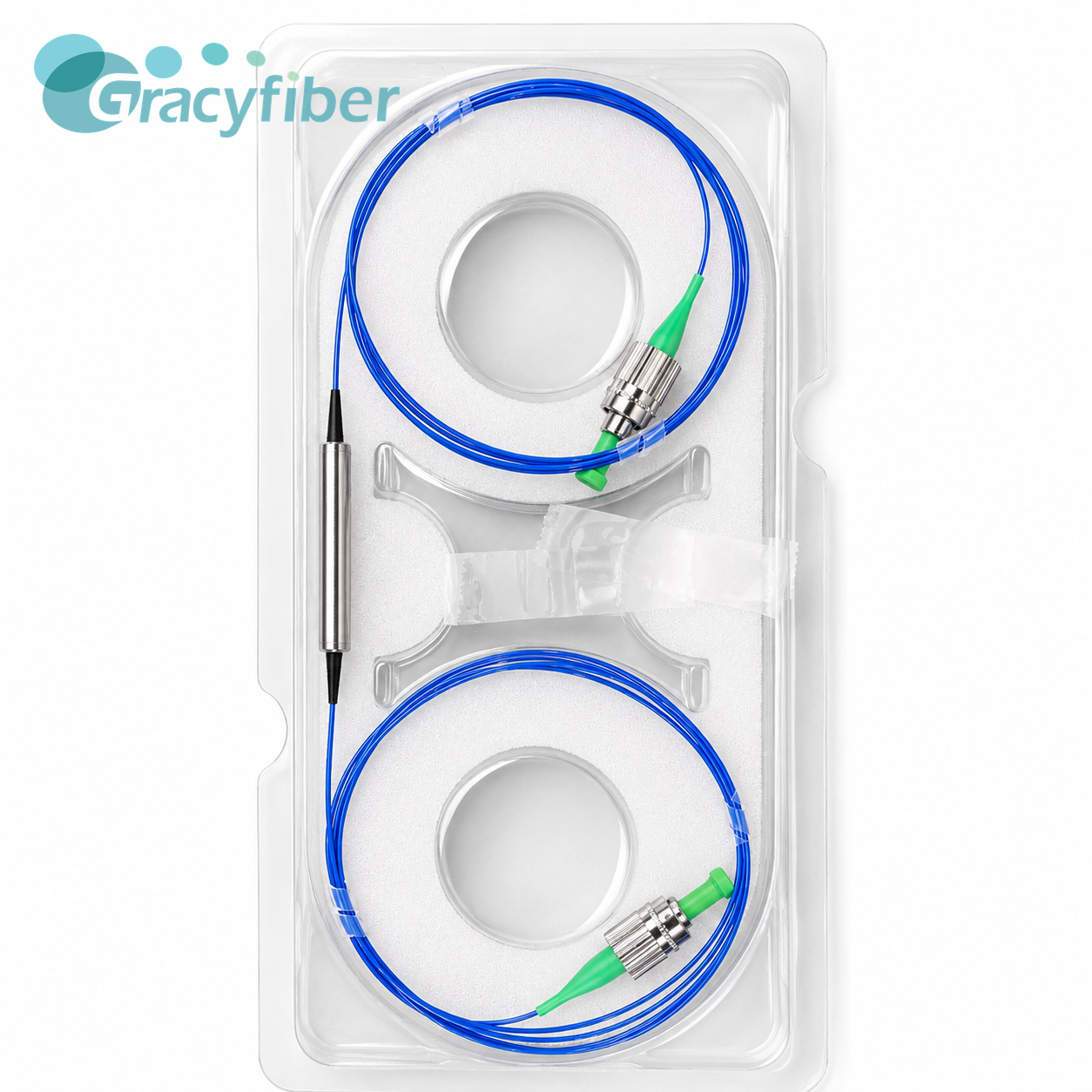 1550nm Dual Stage PM Fiber Isolator 500mW Corning PM1550 Slow Axis High Isolation Low Loss FC APC Steel Tube，Passive Optical Components