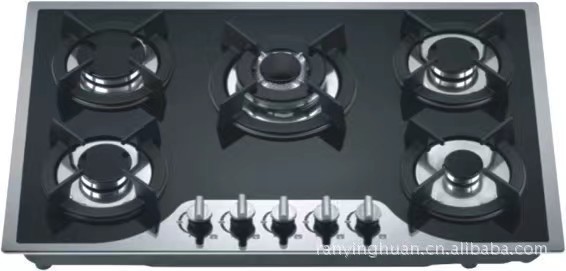 Automatic Ignition 5 Electric Burner Gas Stove for  Kitchen Cooking 220v