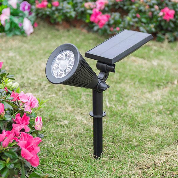 Remote Control IP44 Outdoor Solar Spotlight 180 Degree Adjustable
