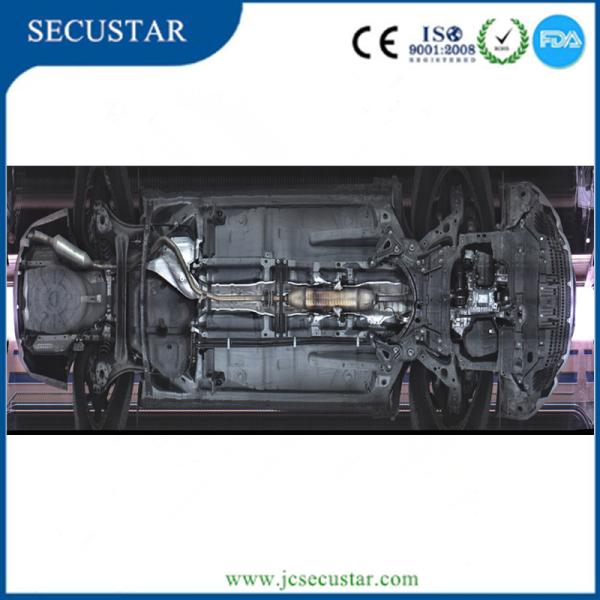 Under Vehicle Surveillance System For Mall Parking Lot. Under Cars Scanning System AI Function Recognition