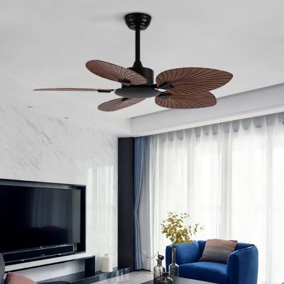 Vente en gros, fabricant, usine Style Vintage Chambre de séjour en noir et blanc Chambre à coucher décorative 5 lames ABS Ventilateur de plafond à commande à distance moderne