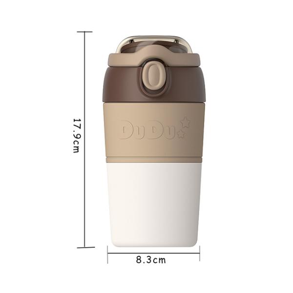 Business Gifts High Grade Double Wall Stainless Steel Water Bottle with Straw Cup Set