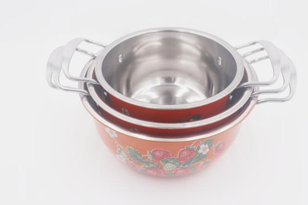 18cm Multi Functional Boil Soup Pot Metal Steel Cooking Pot