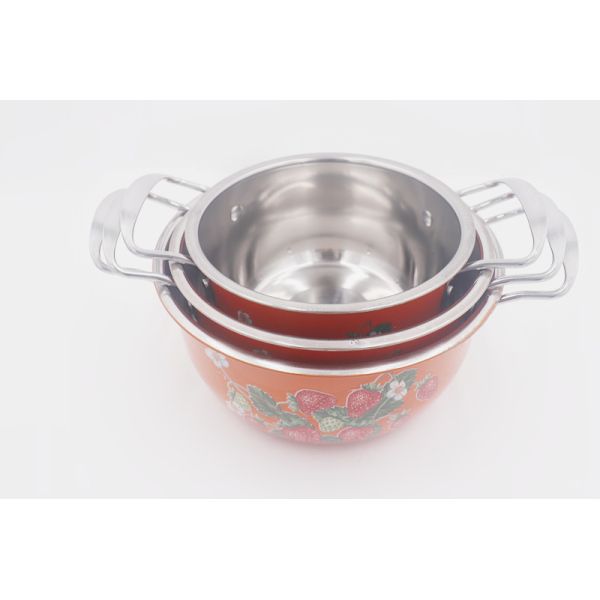 18cm Multi Functional Boil Soup Pot Metal Steel Cooking Pot