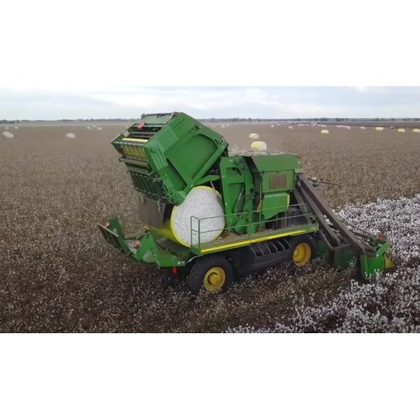 Померная 70um жёлтая HDPE оберточная пленка для хлопкоуборочной машины CP770