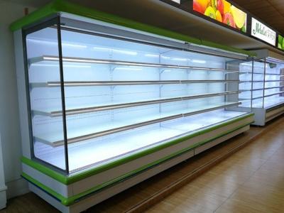 Power Saving Supermarket Display Chiller , Multipurpose Food Chiller Display