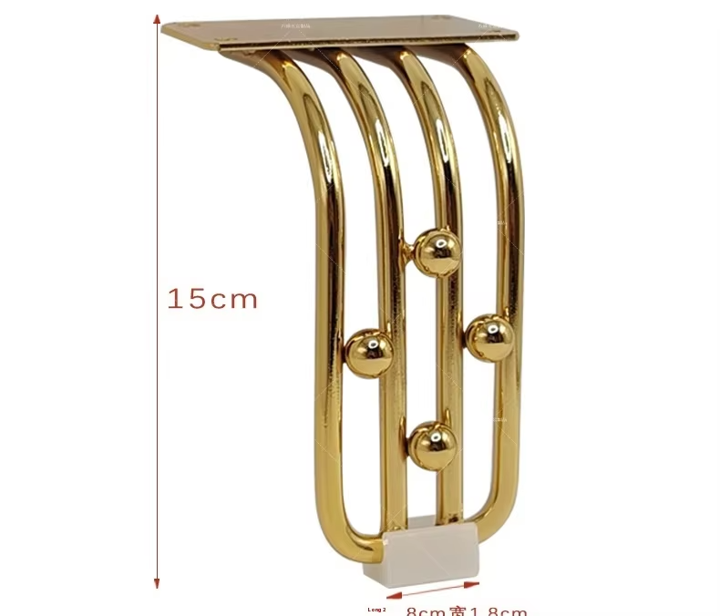 Hot Selling Gold Metal Sofa Legs Iron Furniture Chair Legs with Decorative Features for Kitchen Use Accessories for Table