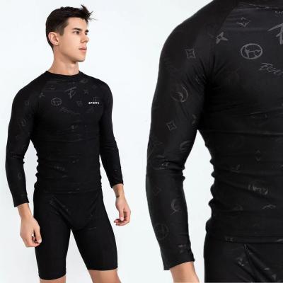 Tubarão como dos meninos de duas partes do roupa de banho dos homens da pele o maiô de duas partes dos homens do terno da ressaca