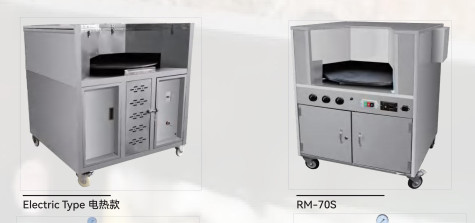 Electric Pita Oven Turn Table Natural Gas 220v Stainless Steel