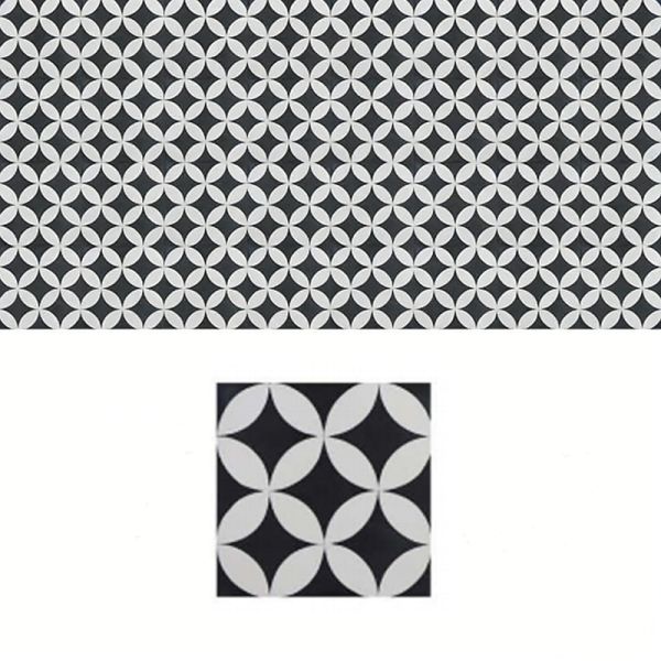 Cement Tile 200x200mm Elegance Unique Geometric Design Decoration Floor Wall Tile Customizable