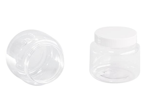 Frasco de creme PET de 300ml de material reciclável para embalagens de cosméticos e loções para o corpo