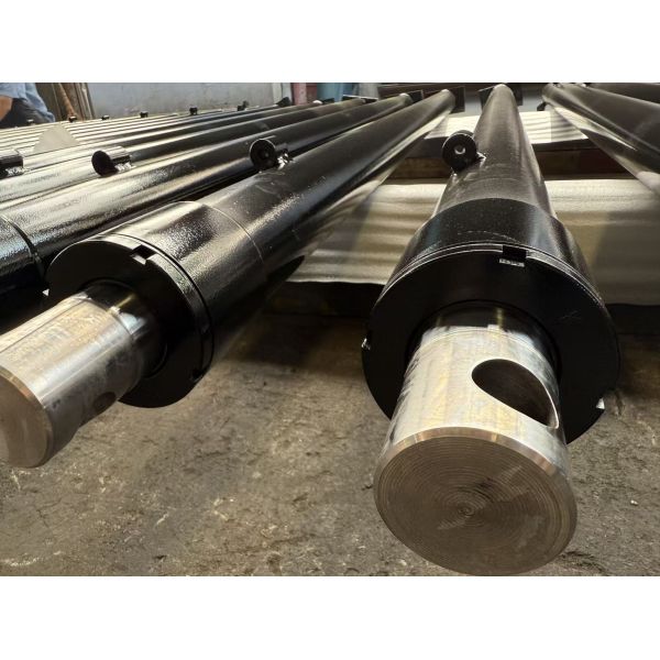 Steel Hard Chrome Plated Telescopic Single Acting Hydraulic Cylinder For Dump Truck Forklift