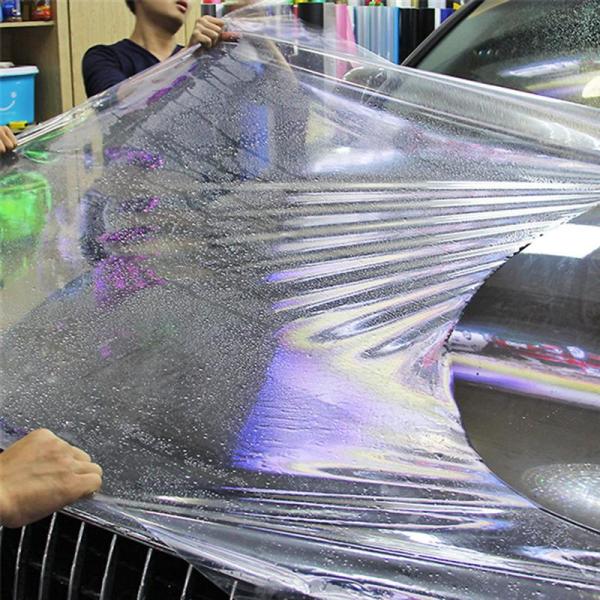 PVC Heat Transfer Rainbow Glossy Holographic Protector Tint Vinyl Film Sticker Car Paint Protective Film decoration