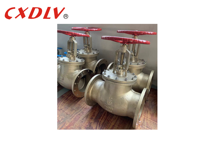 C95800 Alloy 65A JIS5K Flanged Globe Valve with Handle Wheel For Marine