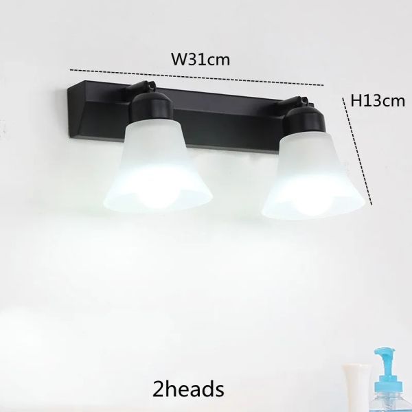 Crystal Bathroom Black Chrome Vanity wall Light Stainless Steel  Over Mirror Lights(WH-MR-90)