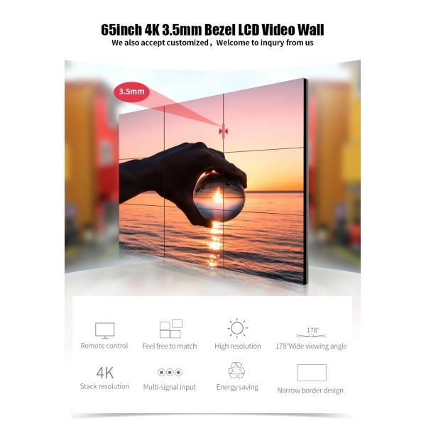 шатон 500cd/M2 D-LED 3.5mm СДЕЛАЛ стену дисплея LCD
