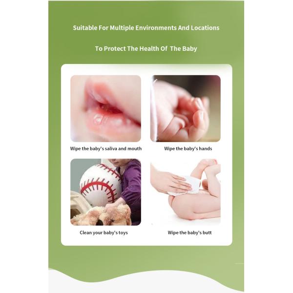Limpiezas húmedas suaves para bebés sin olor Limpiezas húmedas hipoalergénicas originales