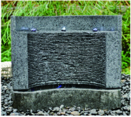 Music Waterfall Cast Stone Garden Fountains For Indoor / Outdoor Use 230 * 60 * 200cm