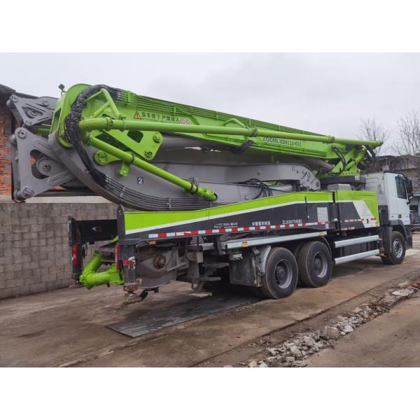 Vertical Reach 52m Used Truck Concrete Pump 600L Truck Mounted Concrete Pump