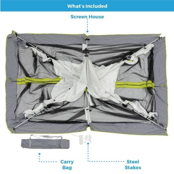 350*300*210CM Grey Waterproof Branding Custom Pop Up Camping Tents With DAP Termo de entrega e Ventilação Janela de malha