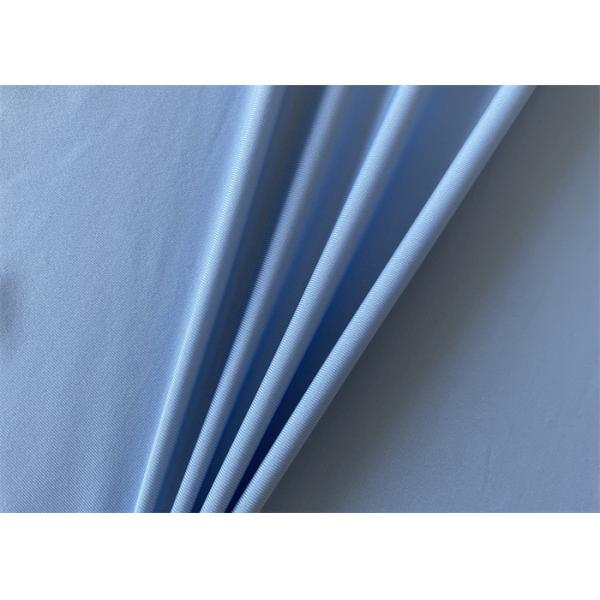 86% Polyester 14% Spandex 4 Way Stretch Fabric Warp Knitted For Sportswear
