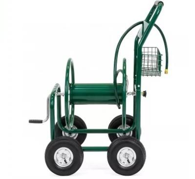 Chocolate Wheeled Garden Lawn Water Planting Wagon Wheel Customized for Space Saving