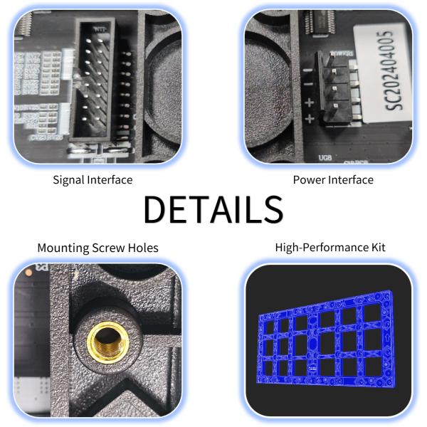 P1.2/P1.5/P1.8/P2.0/P2.5/P3/P4 VerditerColor Standard LED Module 320*160mm HDR Display Professional Structural Design