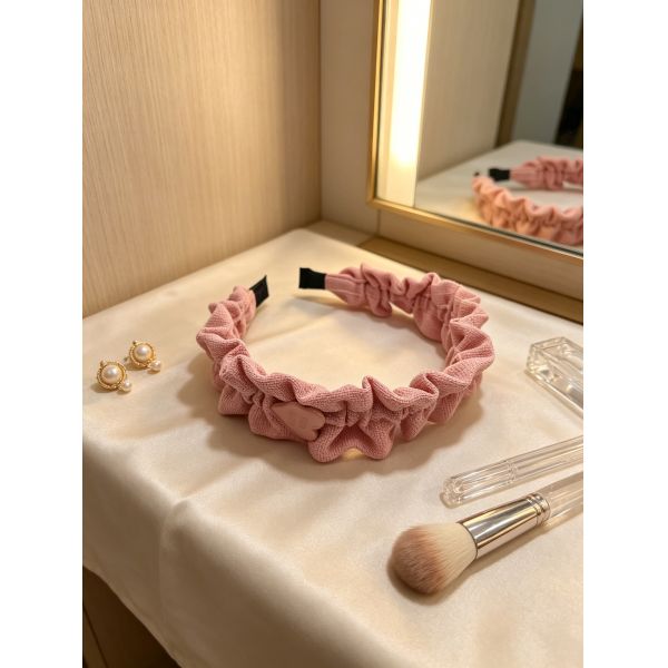 Richstar Ruffle Headband for Women - Premium Textured Fabric with Feminine Ruffle Design and Lightweight Comfort for Daily Wear