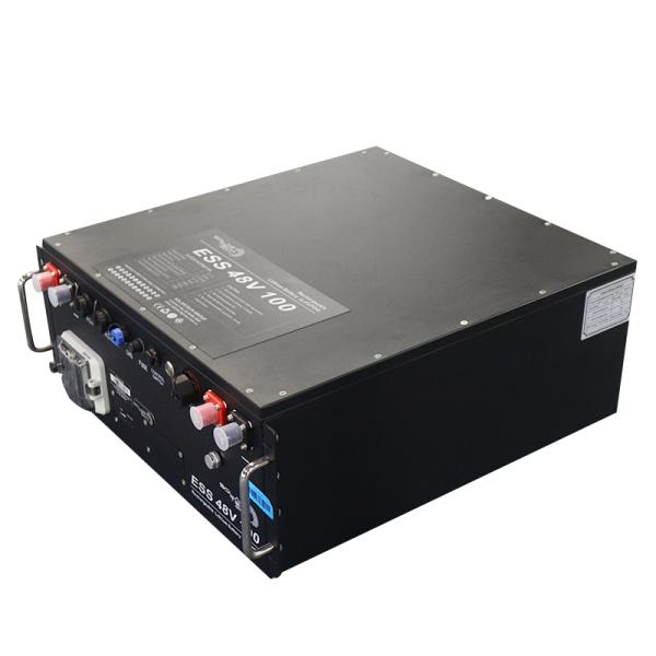 1C Standard Discharge Rate Solar Energy Storage Batteries 48V100Ah with Bms Protection and Communication RS232/485 PP Shell