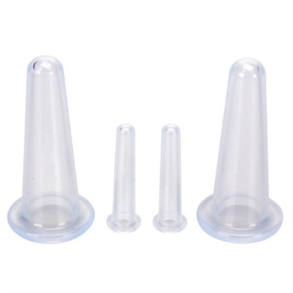 Facial Cupping Therapy Set 4 in 1 Silicone Cups for Chinese Medicine Apparatus and Eco-Friendly