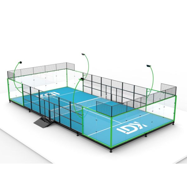 Panoramic Outdoor Padel Court Custom Size With Base Cost Portable Padel Court Indoor