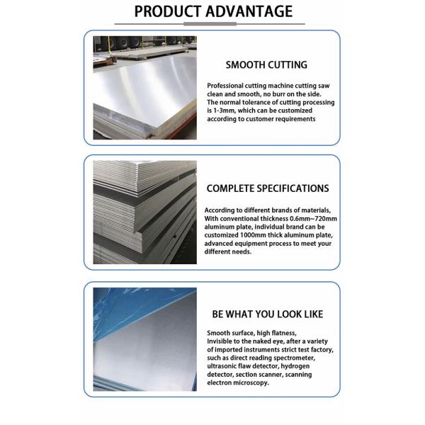 0.8mm 1mm 2mm 2.5mm 3mm 6061-T6 Aluminium Sheet 4x8 Standard Size Customized
