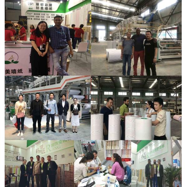 Décoration de la maison Film autoadhésif en PVC Film stratifié en PVC en relief