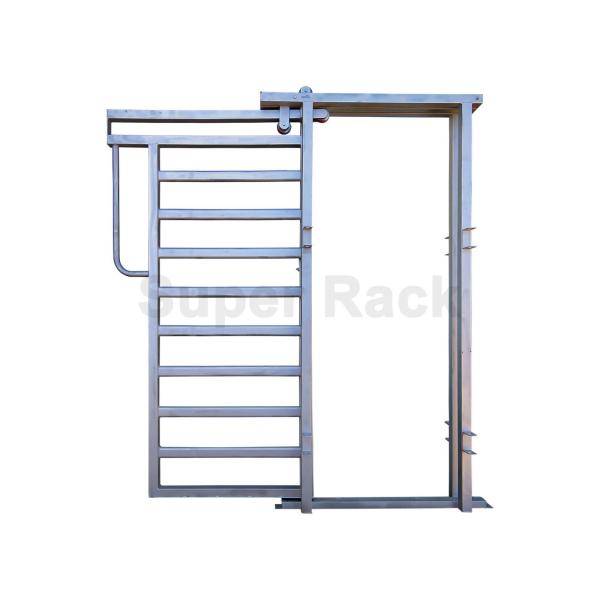 Panneau galvanisé de bétail de ferme Rideau de clôture Porte coulissante Panneaux métalliques de bétail 2,2 m de hauteur